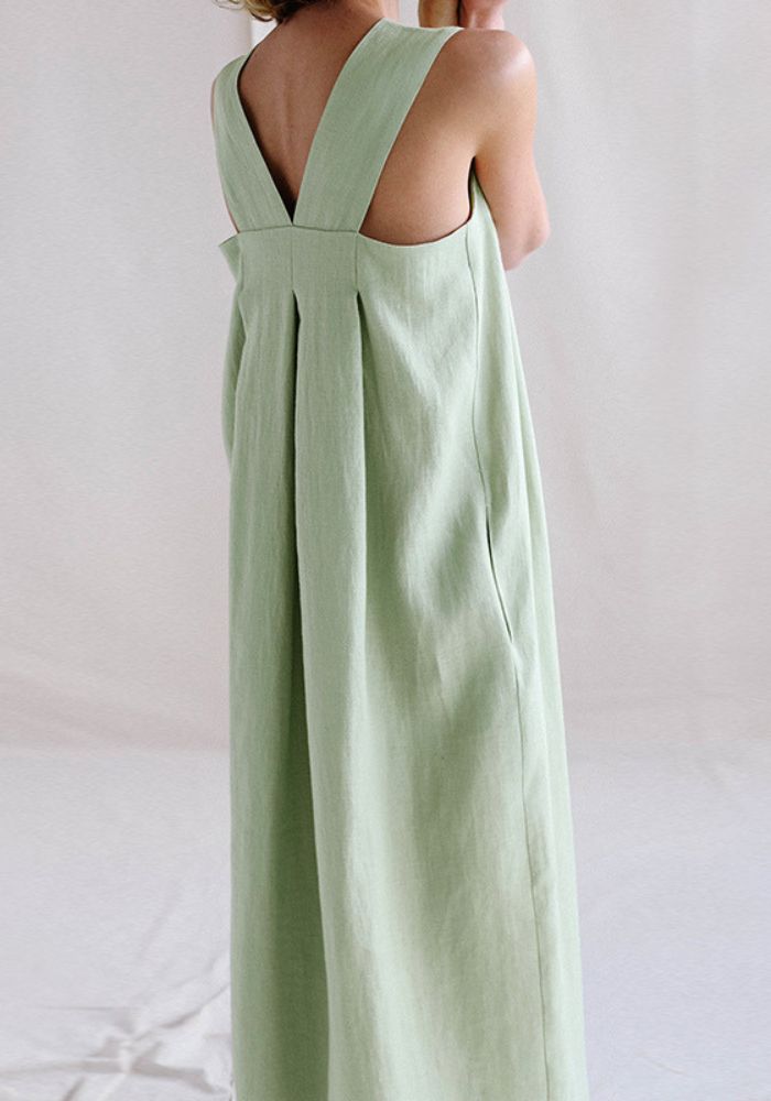Kleid jugendweihe mutter leinen lang
