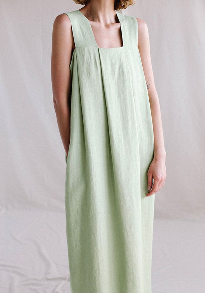 Kleid jugendweihe mutter leinen lang